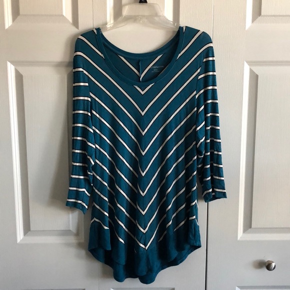 croft & barrow Tops - Croft & Barrow XXL rayon striped shirt
